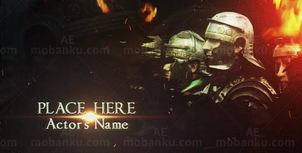 震撼电影标题展示AE模板