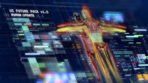 未来高科技元素包AE模板