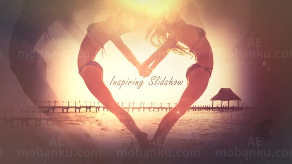 朦胧光效幻灯片AE模板