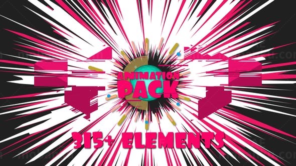 315组动态视频元素包动画AE模版