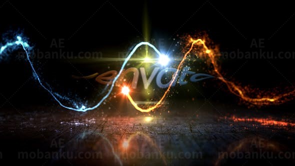 创意光线logo演绎动画AE模版