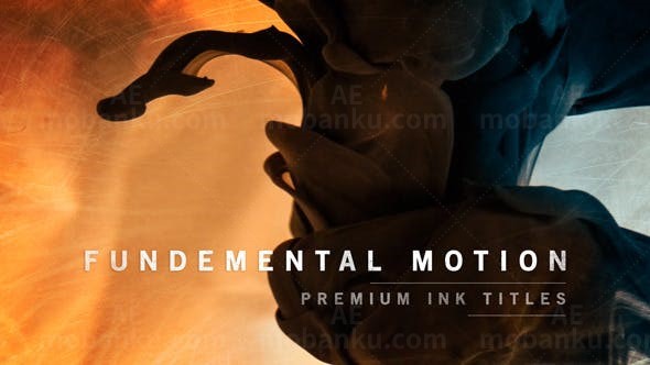 创意水墨文字标题动画AE模版