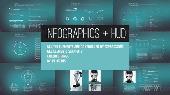 信息图表动画AE模版