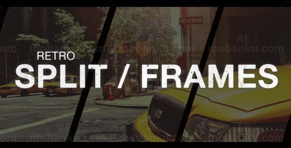 复古照片幻灯片AE模板