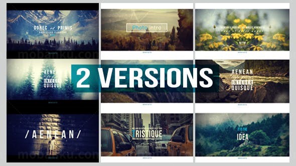 照片缩放切换片头AE模板