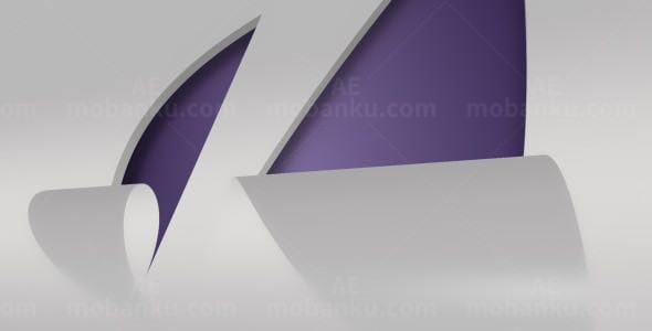 剥开特效标志展示AE模板