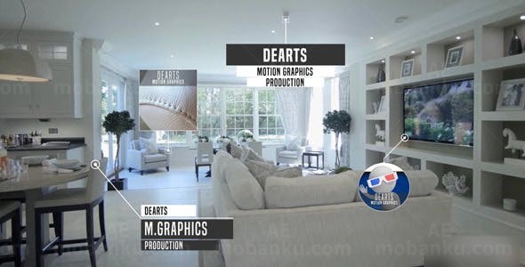 呼出线条标题展示AE模板