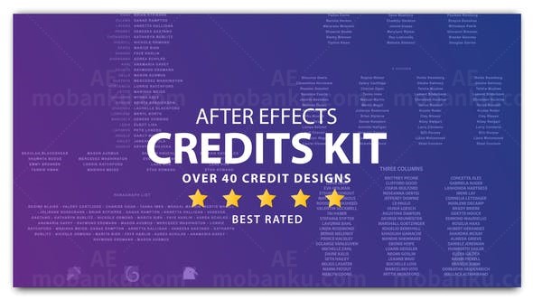 20个影视片尾展示AE模板