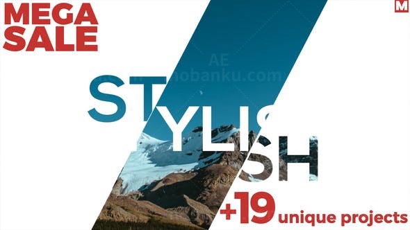 快速动态幻灯片AE模板