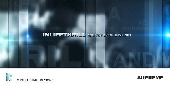 快速动感节奏栅格光影效果视频展示AE模板