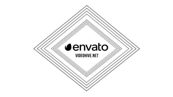 抽象图形标志演绎AE模板