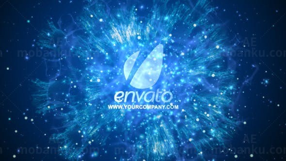 能量粒子标志演绎展示AE模板