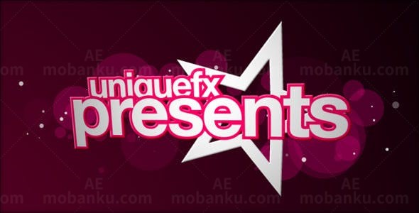 红色气泡背景动感字幕片头AE模板