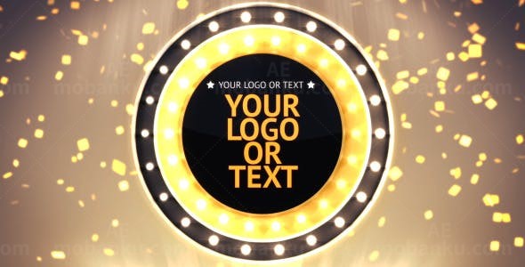 光效聚焦片头AE模板