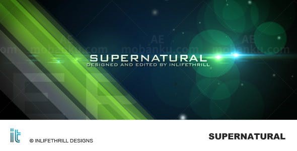 星空背景光效文字标题字幕片头展示AE模板