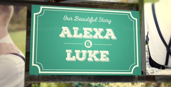 婚礼故事相册AE模板