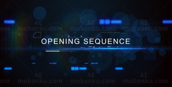 数字科技标题片头AE模板