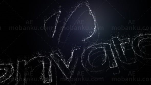 粒子线LOGO演绎展示AE模板