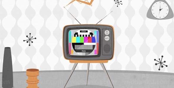 复古电视AE模板