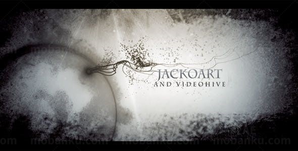 光照粒子云动效果片头展示AE模板