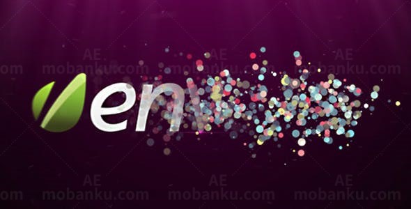 气泡粒子标志演绎AE模板