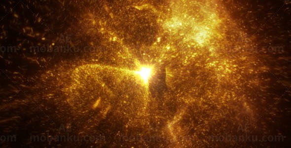 粒子光隧道标志演绎AE模板