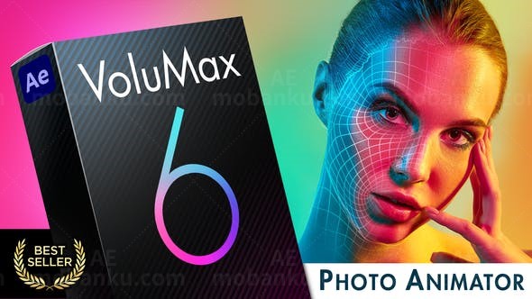 照片三维化动画工具包AE模板