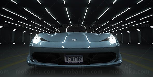 汽车标志动画片头AE模板