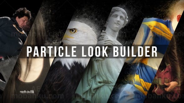 人像物件粒子表现特效AE模板