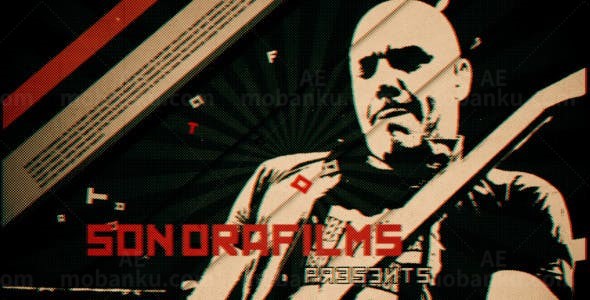 复古动感视频展示AE模板