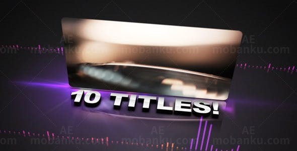 动感音乐频谱可视化效果视频展示AE模板