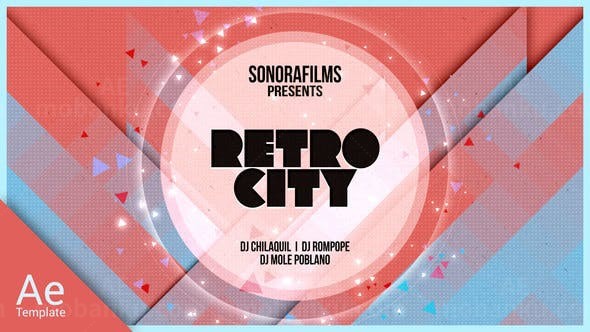 时尚复古城市AE模板