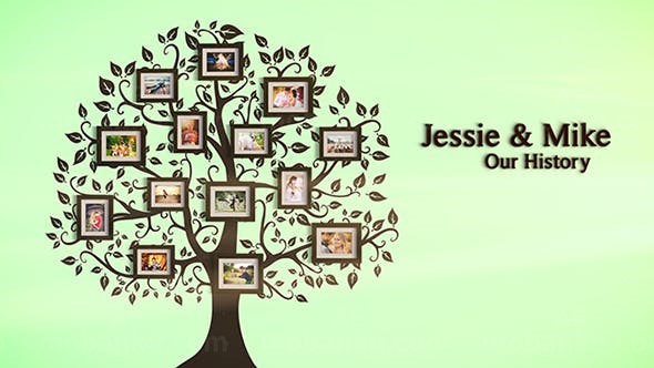 爱恋照片相册展示AE模板