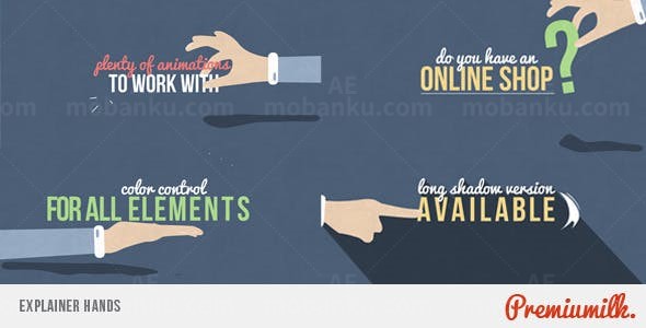 卡通手解说动画AE模板