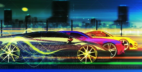 赛车片头AE模板