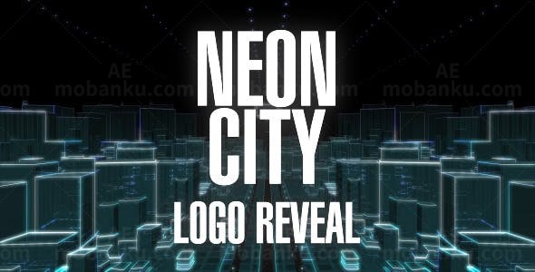 霓虹城市标志演绎展示AE模板