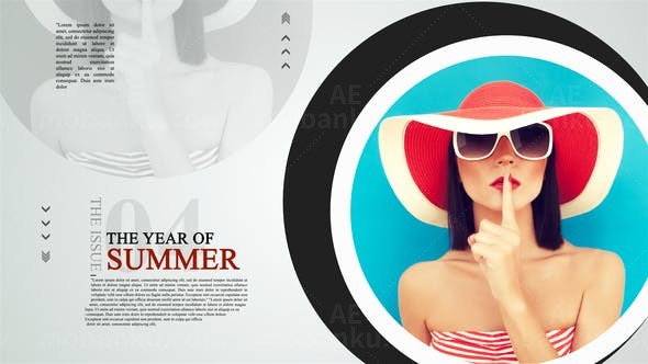 精美报刊预告AE模板