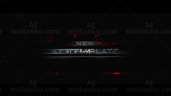 故障特效预告片AE模板