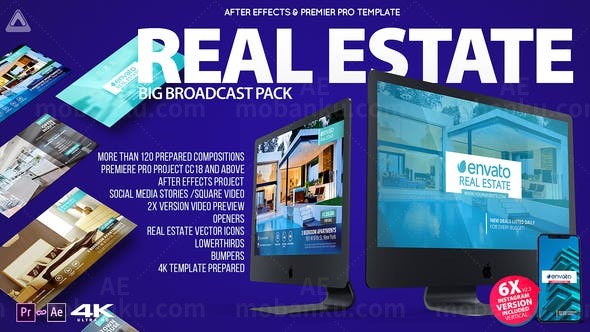 房产宣传图集展示AE模板