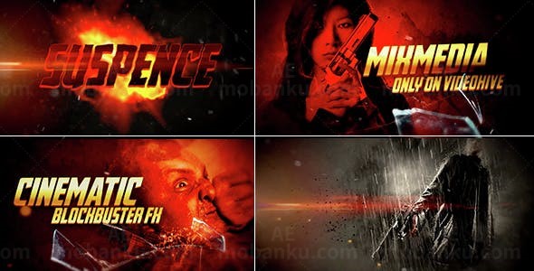 史诗动作预告片AE模板