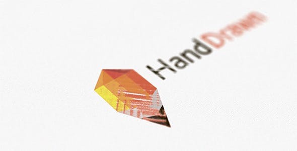 手绘动画标志AE模板