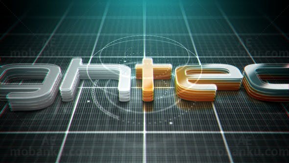 高科技手势标志展示AE模板