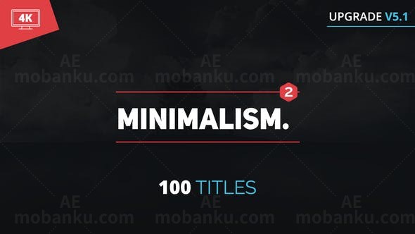 迷你标题动画AE模板