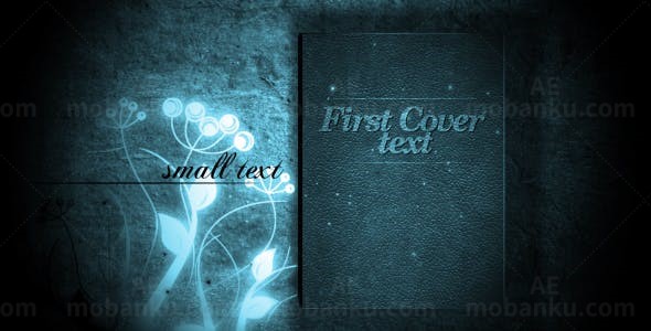 魔法粒子效果图书翻页切换视频展示AE模板