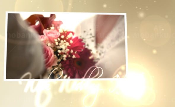 金色空间照片悬浮切换展示AE模板