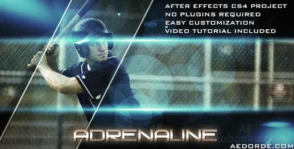 快速节奏栅格条玻璃透镜效果运动视频AE模板