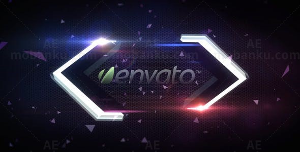 三维箭头酷炫标志展示AE模板