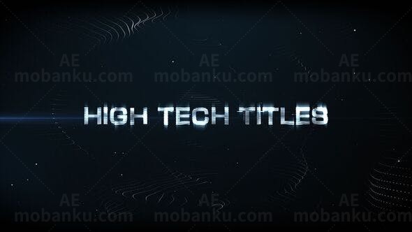 高科技标题动画AE模板