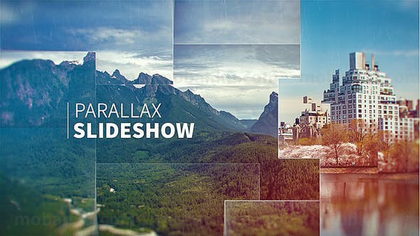 大气视差幻灯片AE模板