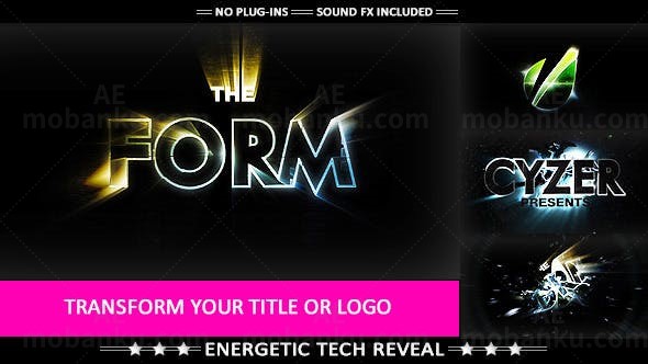 高科技变换标志AE模板